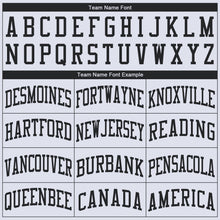 Load image into Gallery viewer, Custom White Black Round Neck Suit Basketball Jersey