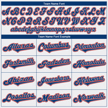 Load image into Gallery viewer, Custom White Royal-Red Authentic Baseball Jersey