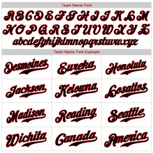 Load image into Gallery viewer, Custom White Black Pinstripe Black-Red Authentic Baseball Jersey