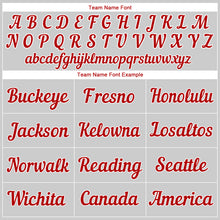 Load image into Gallery viewer, Custom White Red Pinstripe Red-White Authentic Baseball Jersey