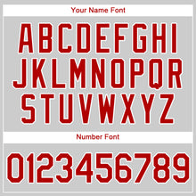 Load image into Gallery viewer, Custom White Red Pinstripe Red-White Authentic Baseball Jersey