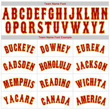 Load image into Gallery viewer, Custom White Red Pinstripe Red-Gold Authentic Baseball Jersey