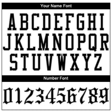 Load image into Gallery viewer, Custom White Black Pinstripe Black-Gray Authentic Baseball Jersey