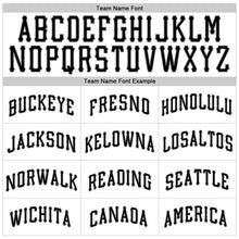 Load image into Gallery viewer, Custom White Black Pinstripe Black-Gray Authentic Baseball Jersey