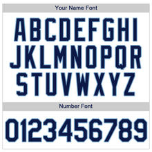 Load image into Gallery viewer, Custom White Navy-Powder Blue Authentic Baseball Jersey