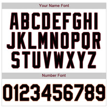 Load image into Gallery viewer, Custom White Black-Crimson Authentic Baseball Jersey