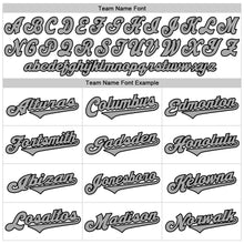 Load image into Gallery viewer, Custom White Gray-Black Authentic Baseball Jersey