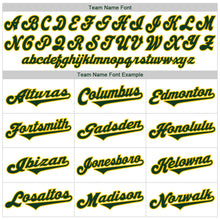 Load image into Gallery viewer, Custom White Green-Gold Authentic Baseball Jersey