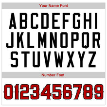 Load image into Gallery viewer, Custom White Black Pinstripe Red-Black Authentic American Flag Fashion Baseball Jersey