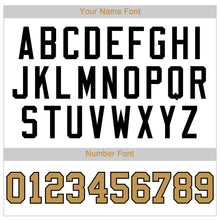 Load image into Gallery viewer, Custom White Old Gold-Black Authentic Baseball Jersey