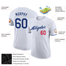 Load image into Gallery viewer, Custom White Royal-Red Performance T-Shirt