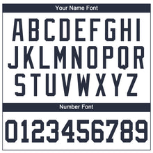 Load image into Gallery viewer, Custom White Navy Performance T-Shirt