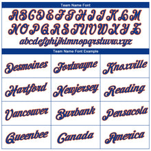 Load image into Gallery viewer, Custom White Royal-Orange Performance T-Shirt