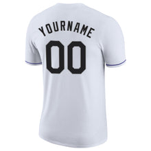 Load image into Gallery viewer, Custom White Black-Gray Performance T-Shirt