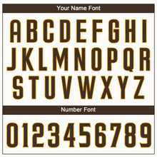 Load image into Gallery viewer, Custom White Brown-Gold Performance T-Shirt