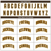 Load image into Gallery viewer, Custom White Brown-Gold Performance T-Shirt