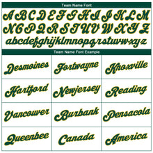 Load image into Gallery viewer, Custom White Green-Gold Performance T-Shirt