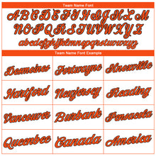 Load image into Gallery viewer, Custom White Orange-Black Performance T-Shirt