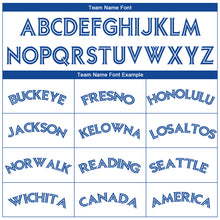 Load image into Gallery viewer, Custom White Royal-White Performance T-Shirt