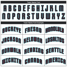 Load image into Gallery viewer, Custom White Black-Aqua Performance T-Shirt