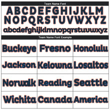 Load image into Gallery viewer, Custom White Black-Powder Blue Performance T-Shirt