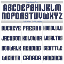 Load image into Gallery viewer, Custom White Blue-Navy Authentic Throwback Rib-Knit Baseball Jersey Shirt