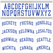 Load image into Gallery viewer, Custom White Royal-Gold Authentic Throwback Rib-Knit Baseball Jersey Shirt