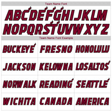 Load image into Gallery viewer, Custom White Maroon-Black Authentic Throwback Rib-Knit Baseball Jersey Shirt