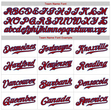 Load image into Gallery viewer, Custom White Royal Pinstripe Red-Royal Authentic Baseball Jersey