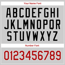 Load image into Gallery viewer, Custom White Red Pinstripe Red-Black Authentic Baseball Jersey