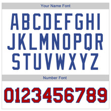 Load image into Gallery viewer, Custom White Red-Royal Authentic Throwback Basketball Jersey