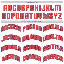 Load image into Gallery viewer, Custom White Purple-Orange Authentic Throwback Basketball Jersey