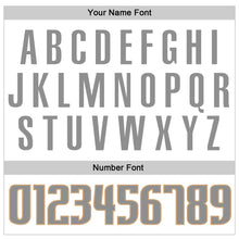 Load image into Gallery viewer, Custom White Steel Gray-Old Gold Authentic Throwback Basketball Jersey