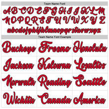 Load image into Gallery viewer, Custom White Purple-Red Authentic Throwback Basketball Jersey