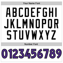 Load image into Gallery viewer, Custom White Purple-Red Authentic Throwback Basketball Jersey