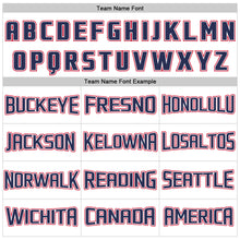 Load image into Gallery viewer, Custom White Navy-Red Authentic Throwback Basketball Jersey