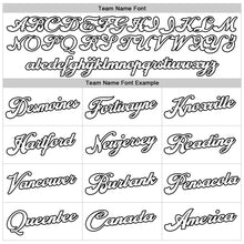 Load image into Gallery viewer, Custom White White-Black Authentic Throwback Basketball Jersey