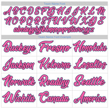 Load image into Gallery viewer, Custom White Light Blue-Pink Performance T-Shirt