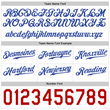 Load image into Gallery viewer, Custom White Royal-Red Authentic Skull Fashion Baseball Jersey