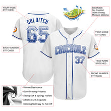 Load image into Gallery viewer, Custom White Royal Authentic Drift Fashion Baseball Jersey