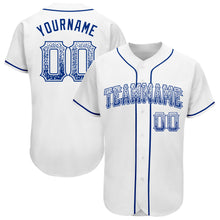 Load image into Gallery viewer, Custom White Royal Authentic Drift Fashion Baseball Jersey