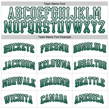 Load image into Gallery viewer, Custom White Kelly Green-Black Authentic Drift Fashion Baseball Jersey