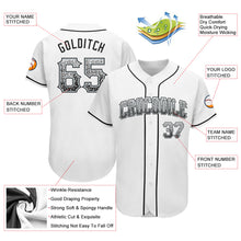 Load image into Gallery viewer, Custom White Black-Silver Authentic Drift Fashion Baseball Jersey