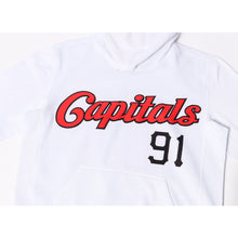 Load image into Gallery viewer, Custom Stitched White Red-Black Sports Pullover Sweatshirt Hoodie