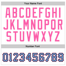 Load image into Gallery viewer, Custom Stitched White Light Blue-Pink Sports Pullover Sweatshirt Hoodie