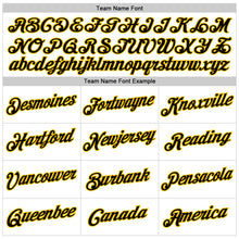 Load image into Gallery viewer, Custom Stitched White Black-Gold Sports Pullover Sweatshirt Hoodie