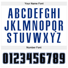 Load image into Gallery viewer, Custom Stitched White Black-Royal Sports Pullover Sweatshirt Hoodie