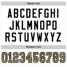 Load image into Gallery viewer, Custom White Camo-Black Mesh Authentic Football Jersey