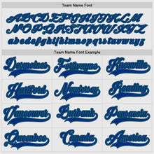 Load image into Gallery viewer, Custom White Royal-Kelly Green Hockey Jersey