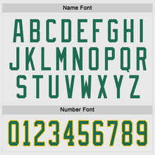 Load image into Gallery viewer, Custom White Kelly Green-Gold Hockey Jersey